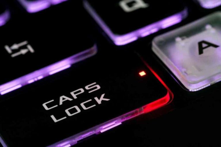 Laptop Caps Lock Blinking